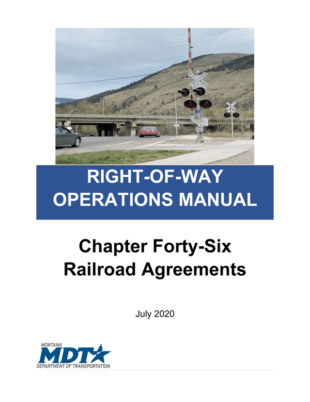 RIGHT OF WAY OPERATIONS MANUAL screenshot
