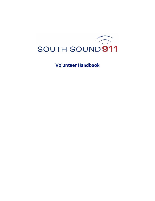 Volunteer Handbook screenshot
