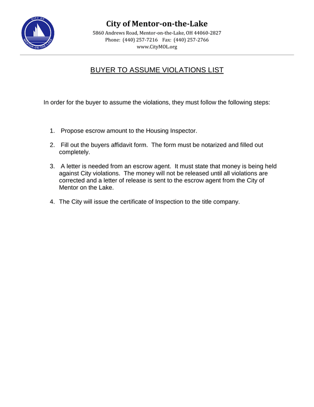BuyerS Affidavit   Violations List screenshot