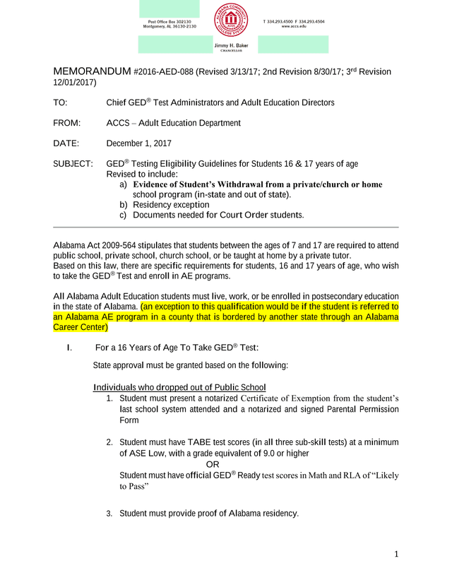 Memorandum 2016 AED 088 screenshot