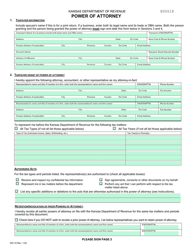 Power Of Attorney screenshot