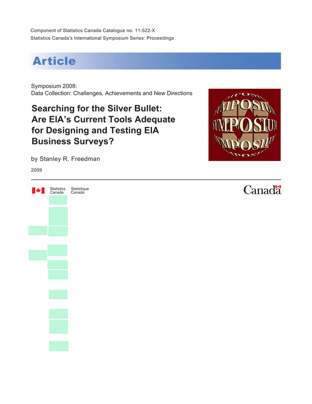 Searching For The Silver Bullet Are EIAS Current Tools Adequate For Designing And Testing EIA Busine screenshot