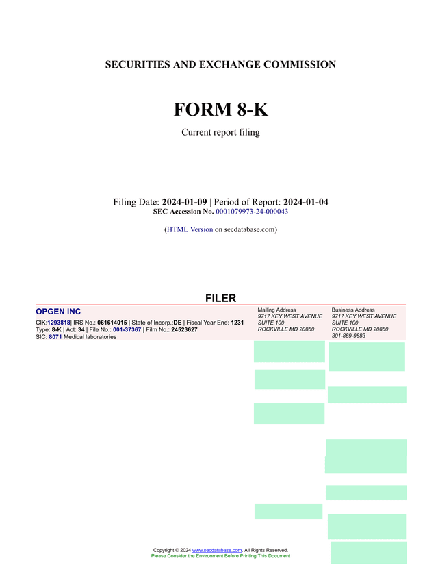 Form 8 K screenshot