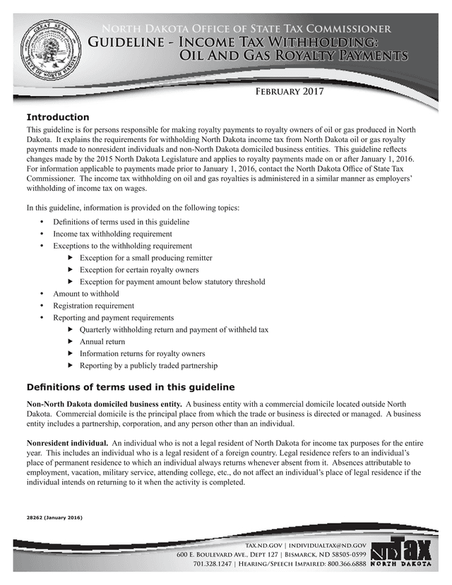 Guideline   Income Tax Withholding Oil And Gas Royalty Payments screenshot