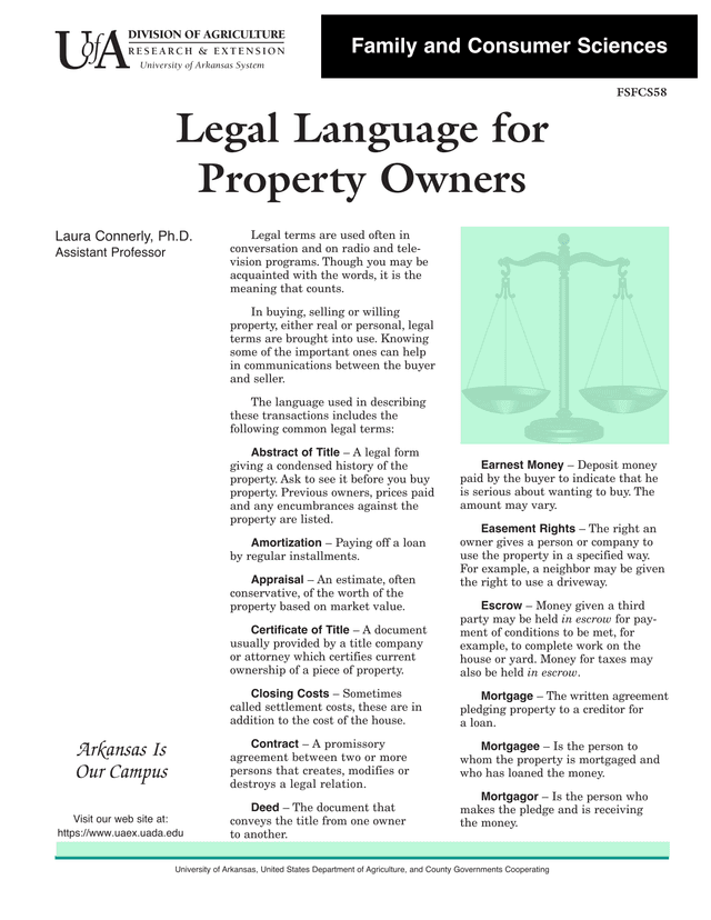 Legal Language For Property Owners screenshot