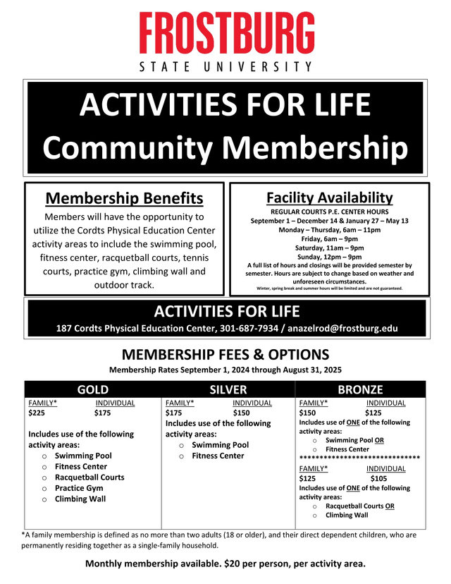 Membership Fees  Options screenshot