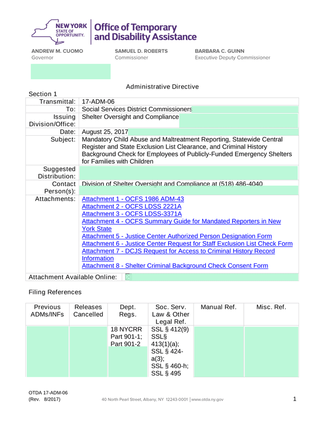 OTDA 17 ADM 06 screenshot