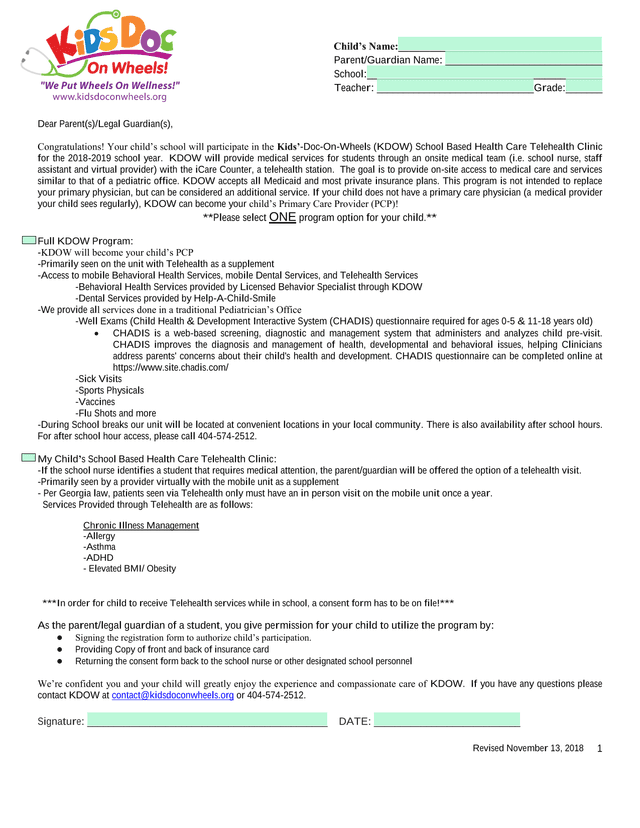 My ChildS School Based Health Care screenshot