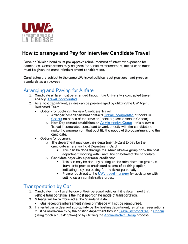 How To Arrange And Pay For Interview Candidate Travel screenshot