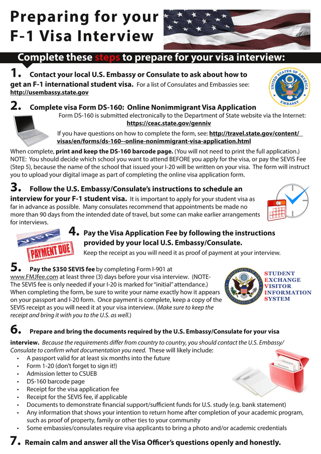 Preparing For Your F 1 Visa Interview screenshot