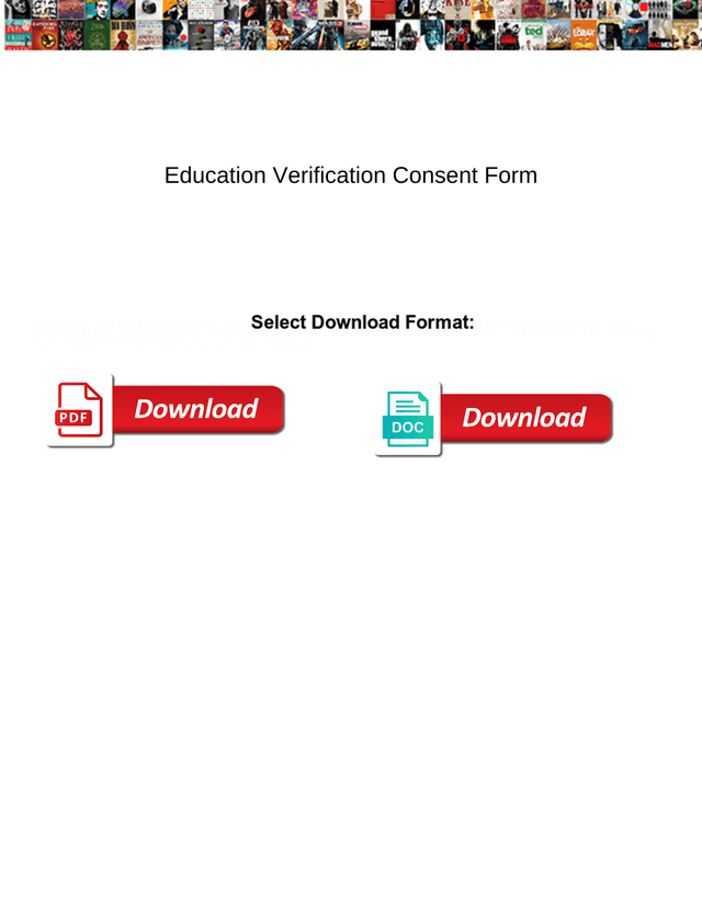 Education Verification Consent Form screenshot