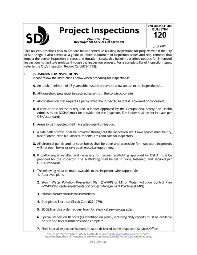 Building Inspections Bulletin screenshot