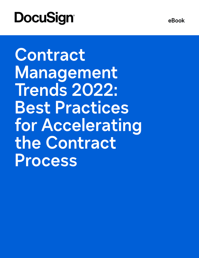 Contract Management Trends 2022 Best Practices For Accelerating The Contract Process screenshot