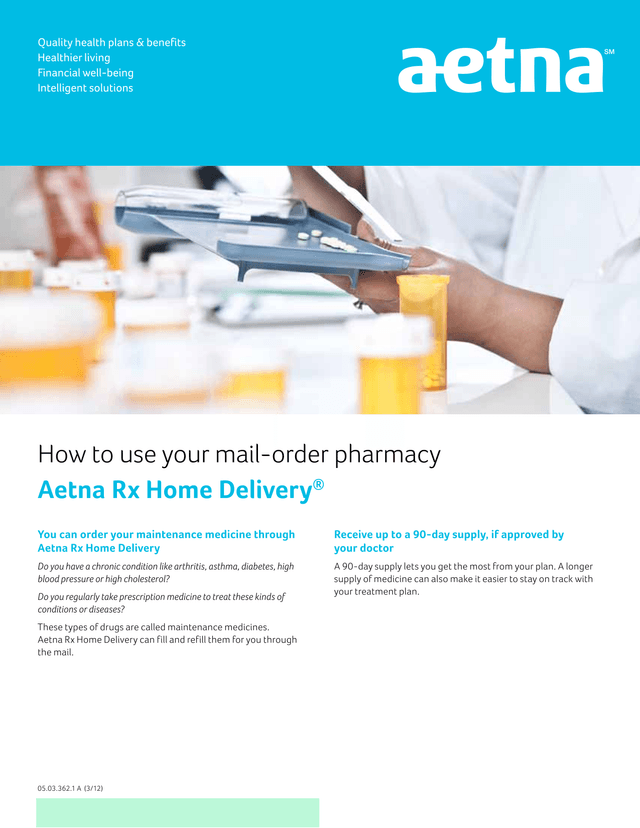 Aetna Rx Home Delivery screenshot