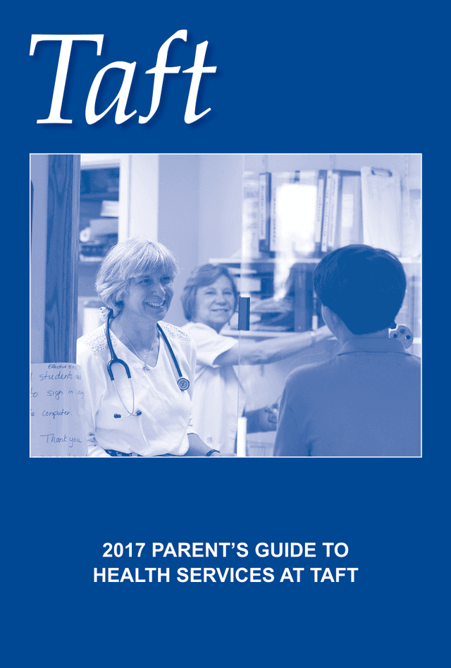 2017 ParentS Guide To Health Services At Taft screenshot