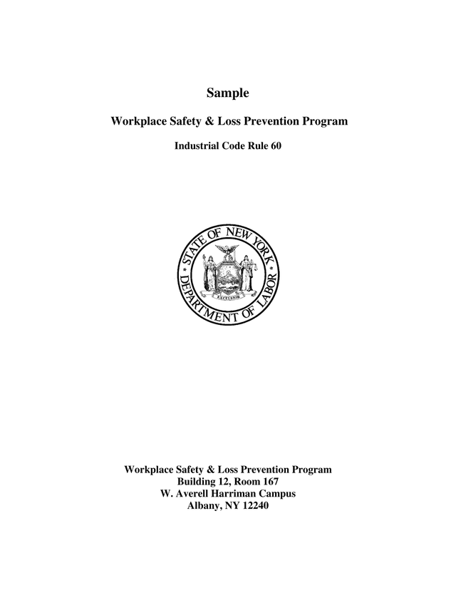 Workplace Safety  Loss Prevention Program screenshot