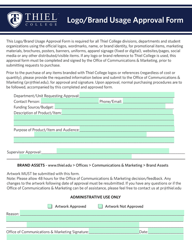 LogoBrand Usage Approval Form screenshot
