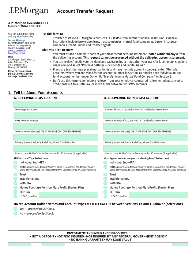 Account Transfer Request screenshot