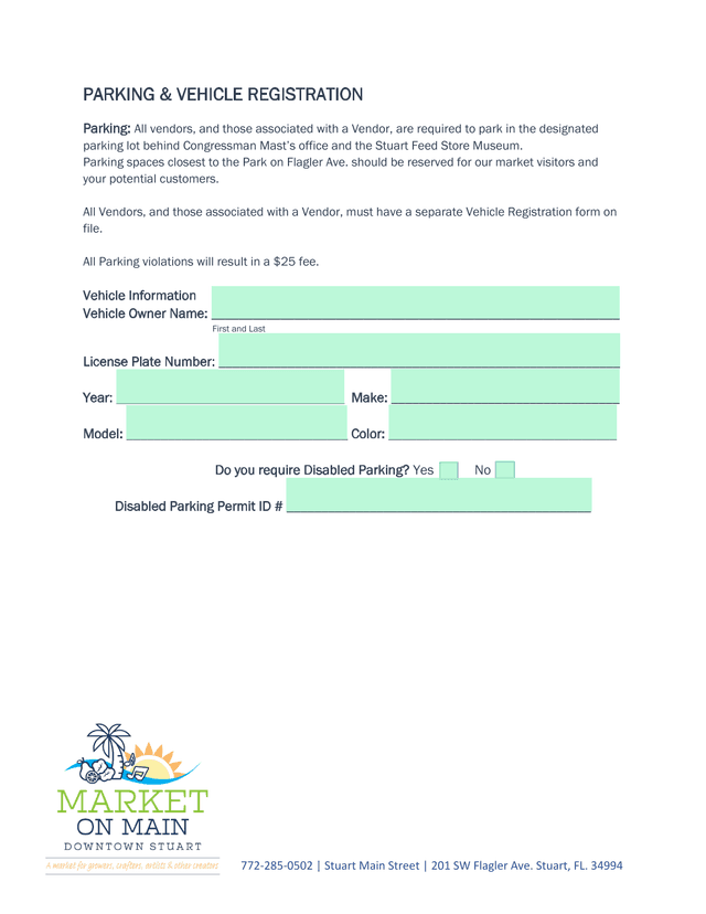 Parking  Vehicle Registration screenshot