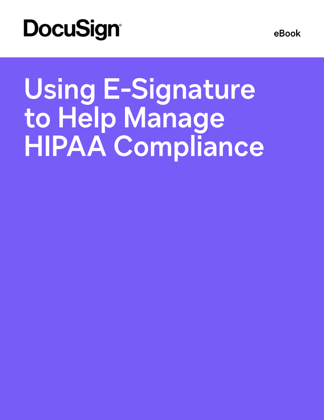 Using E Signature To Help Manage HIPAA Compliance screenshot