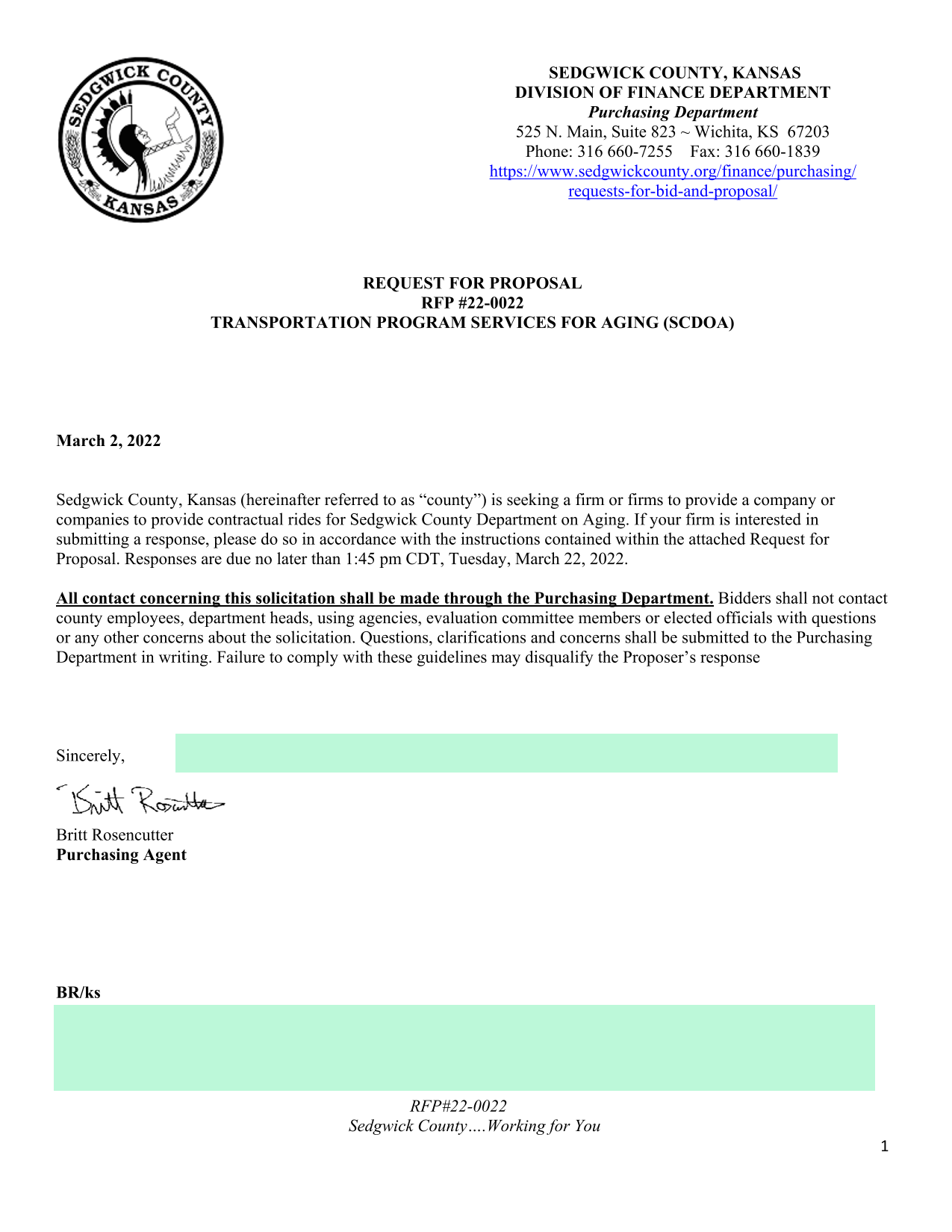 RFP 22 0022 Transportation Program Services For Aging (SCDOA) screenshot