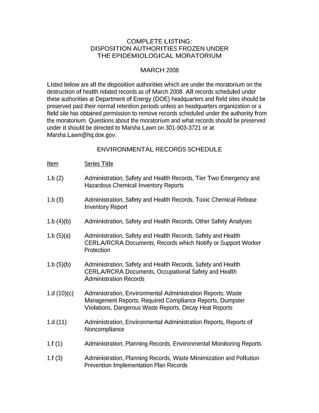 Disposition Authorities Frozen Under The Epidemiological Moratorium screenshot
