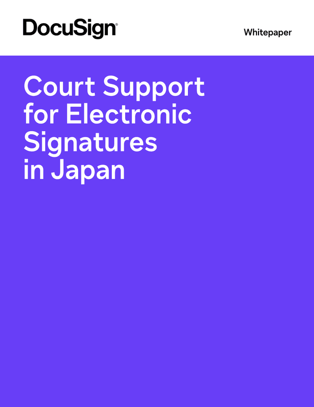 Court Support For Electronic Signatures In Japan screenshot