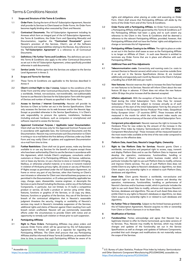 Terms  Conditions Nexxiot screenshot