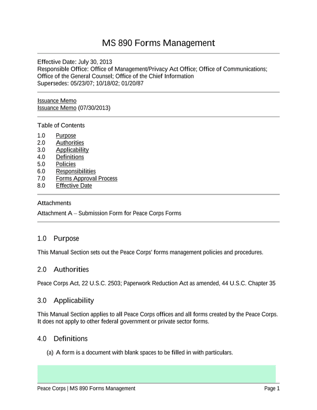 MS 890 Forms Management screenshot