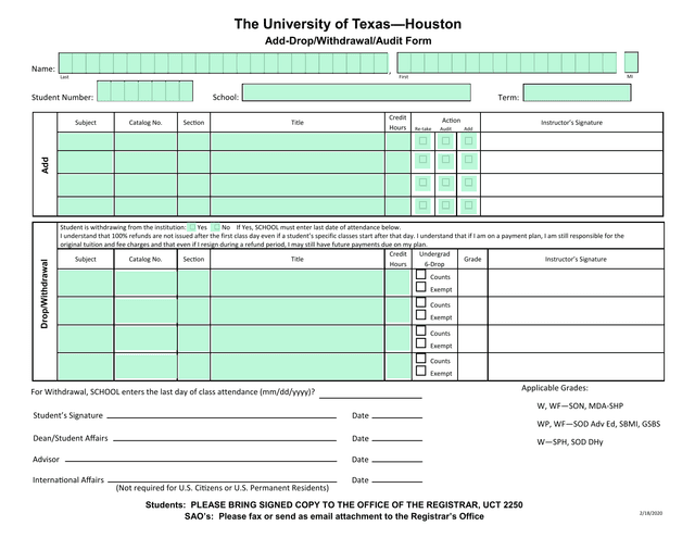 Add DropWithdrawalAudit Form screenshot