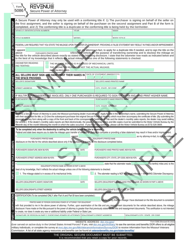 Secure Power Of Attorney For Vehicle Transfer screenshot