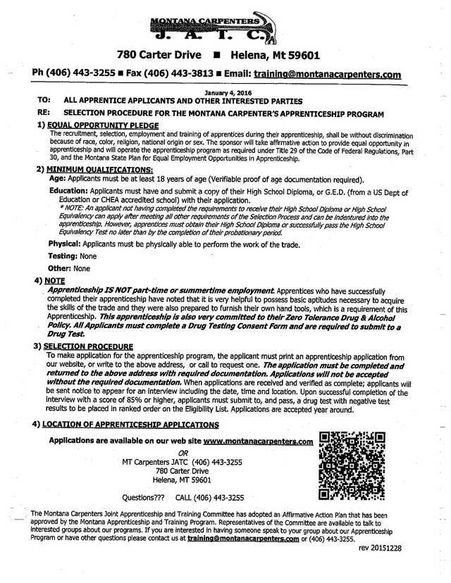 Apprenticeship Application screenshot