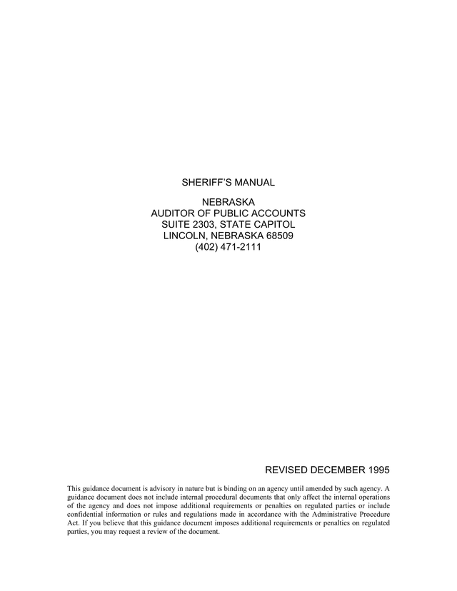 SheriffS Manual screenshot
