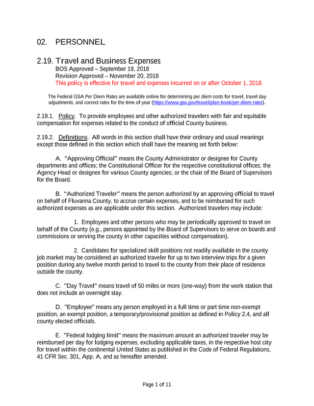 2.19. Travel And Business Expenses screenshot