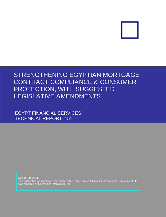 Strengthening Egyptian Mortgage Contract Compliance  Consumer Protections, With Suggested Legislativ screenshot