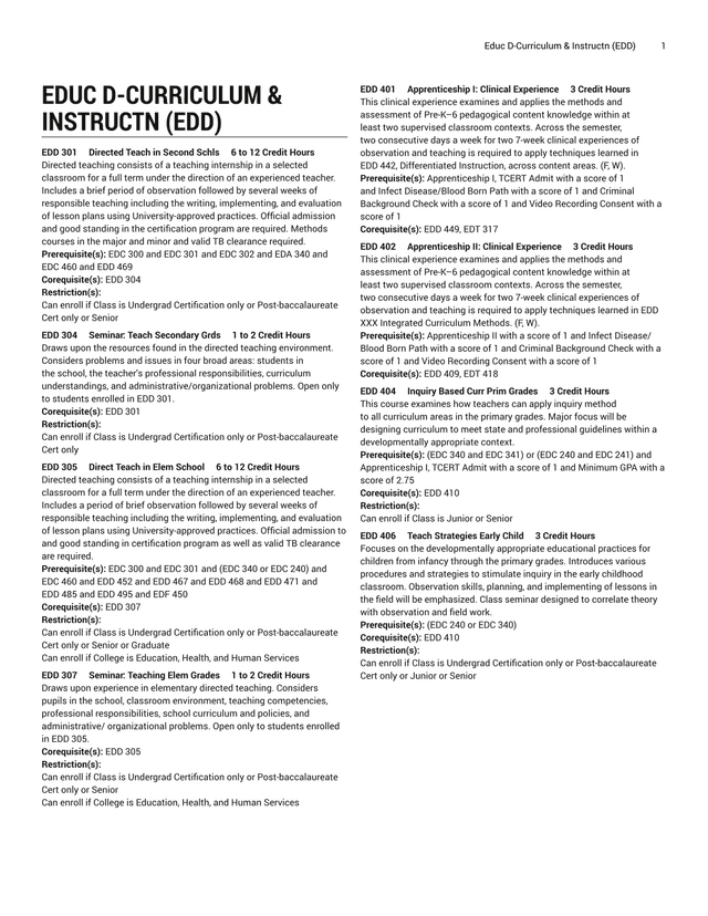 Educ D Curriculum  Instructn (EDD) screenshot