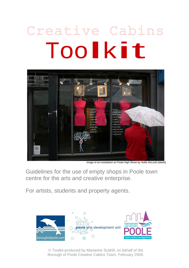 Guidelines For The Use Of Empty Shops In Poole Town Centre For The Arts And Creative Enterprise screenshot
