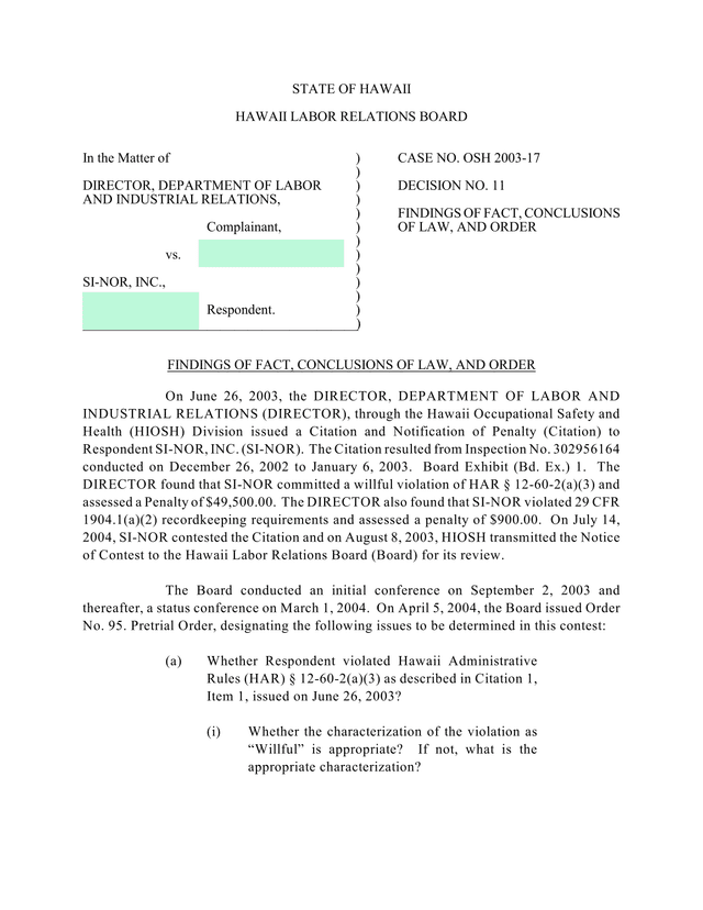 State Of Hawaii Labor Relations Board Decision No. 11 screenshot