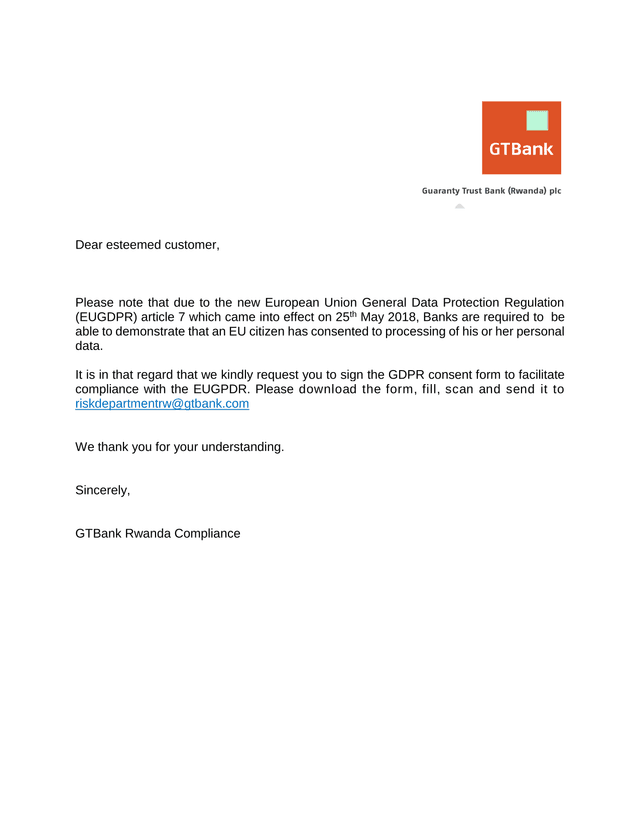 DATA PROTECTION CONSENT FORM screenshot