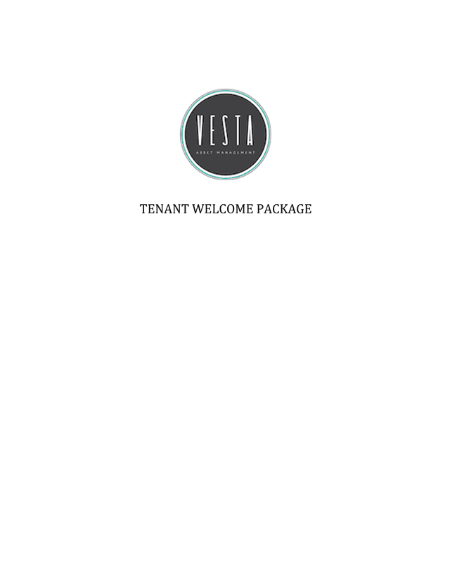 Tenant Welcome Package screenshot