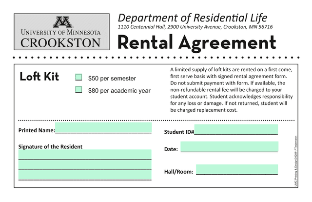 Rental Agreement   Loft Kit screenshot