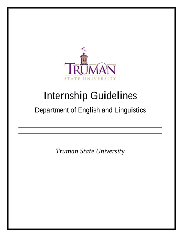 Internship Guidelines screenshot