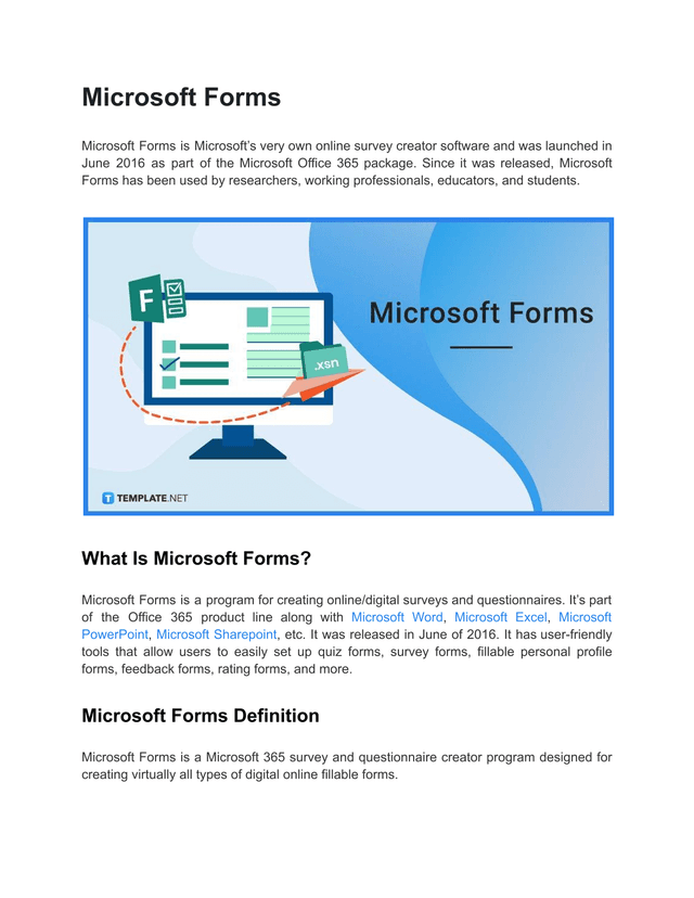 Microsoft Forms screenshot