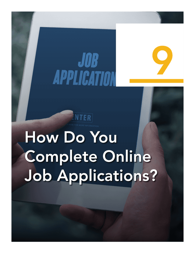 How Do You Complete Online Job Applications screenshot
