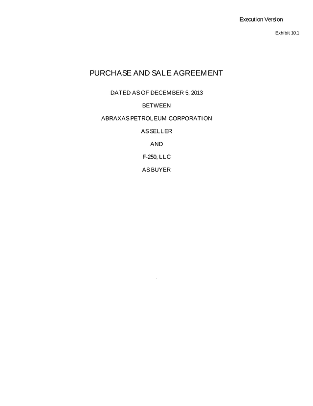 Purchase And Sale Agreement screenshot