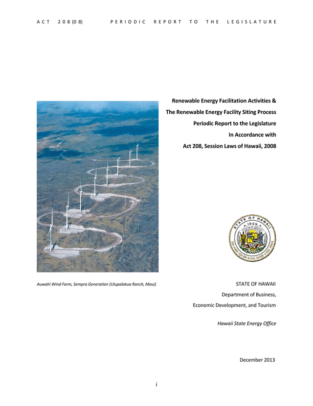 Renewable Energy Facilitation Activities  The Renewable Energy Facility Siting Process screenshot
