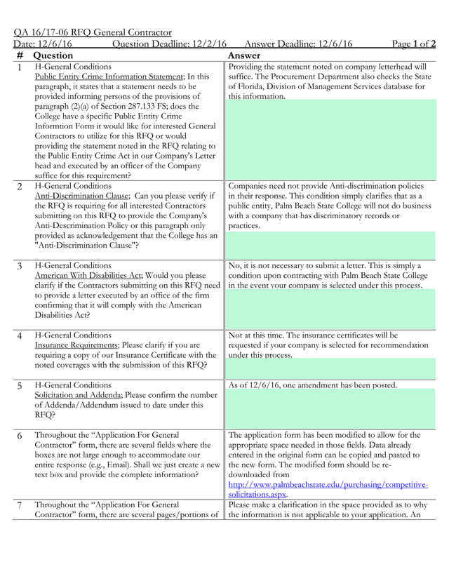 4 QA 1617 06 RFQ General Contractor screenshot