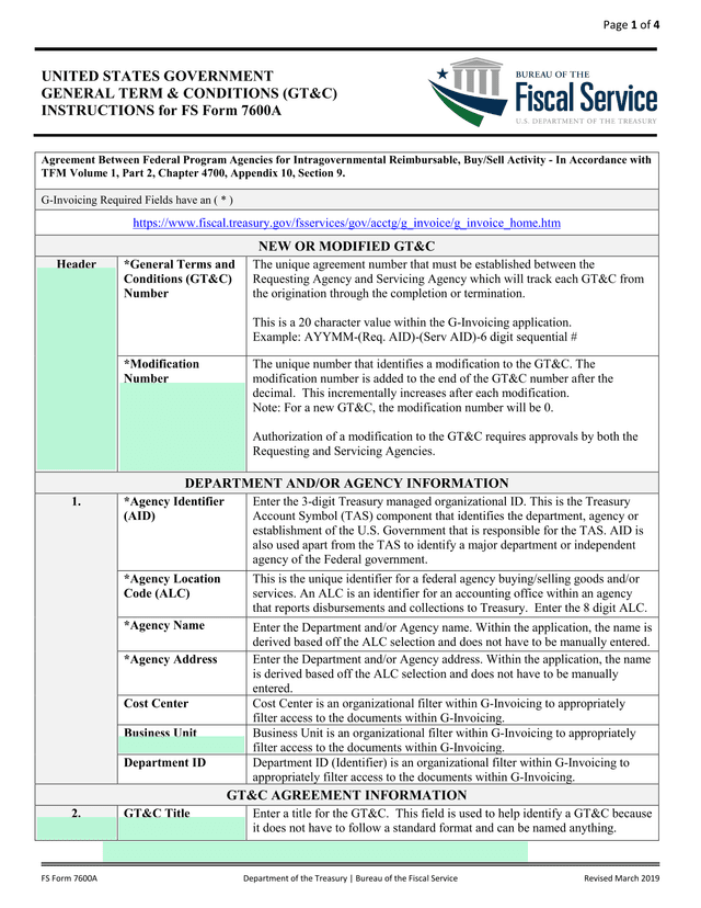 FS Form 7600A screenshot
