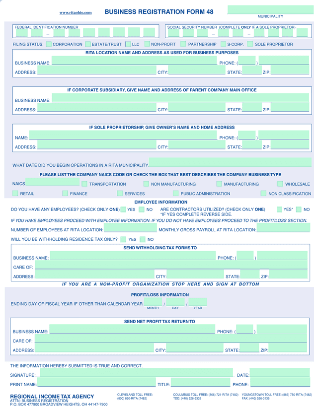 Business Registration Form 48 screenshot