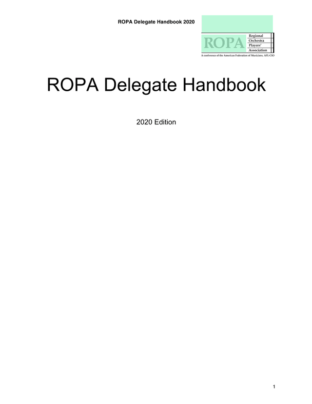 ROPA Delegate Handbook 2020 screenshot